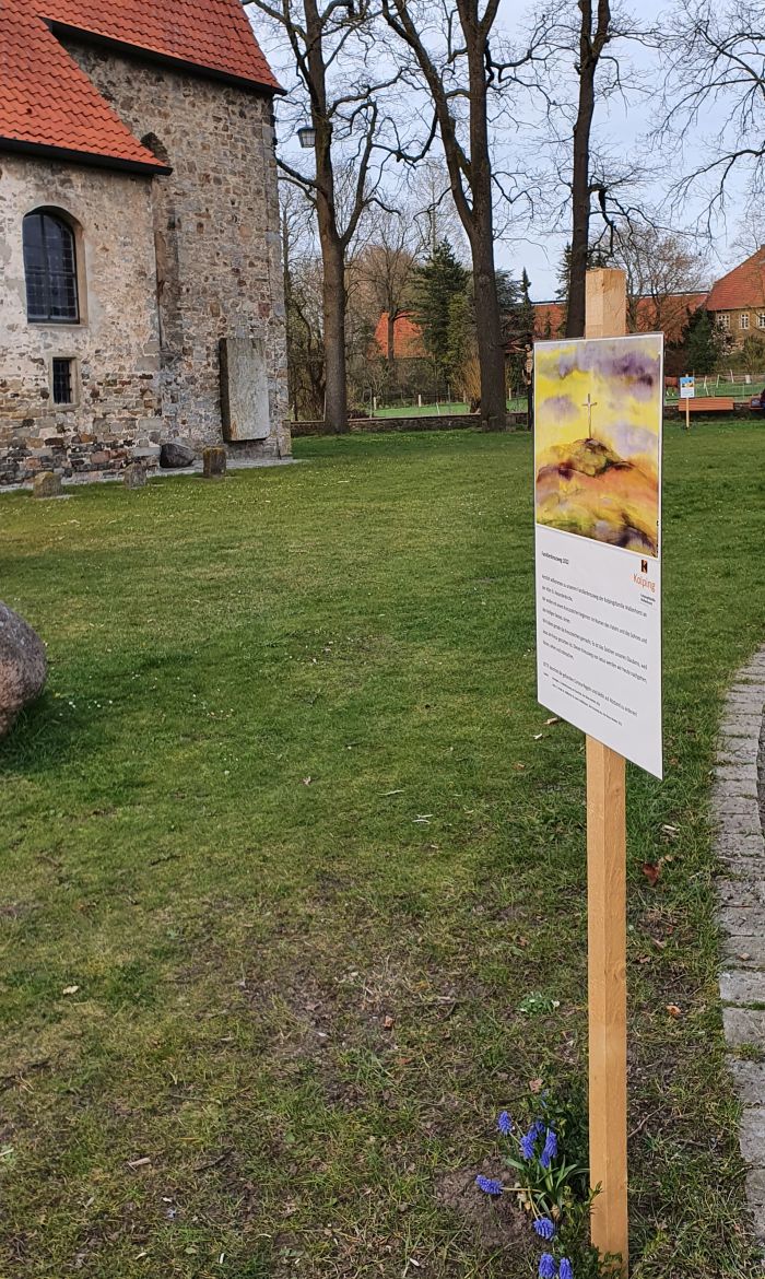 Die erste Station des Familienkreuzweges